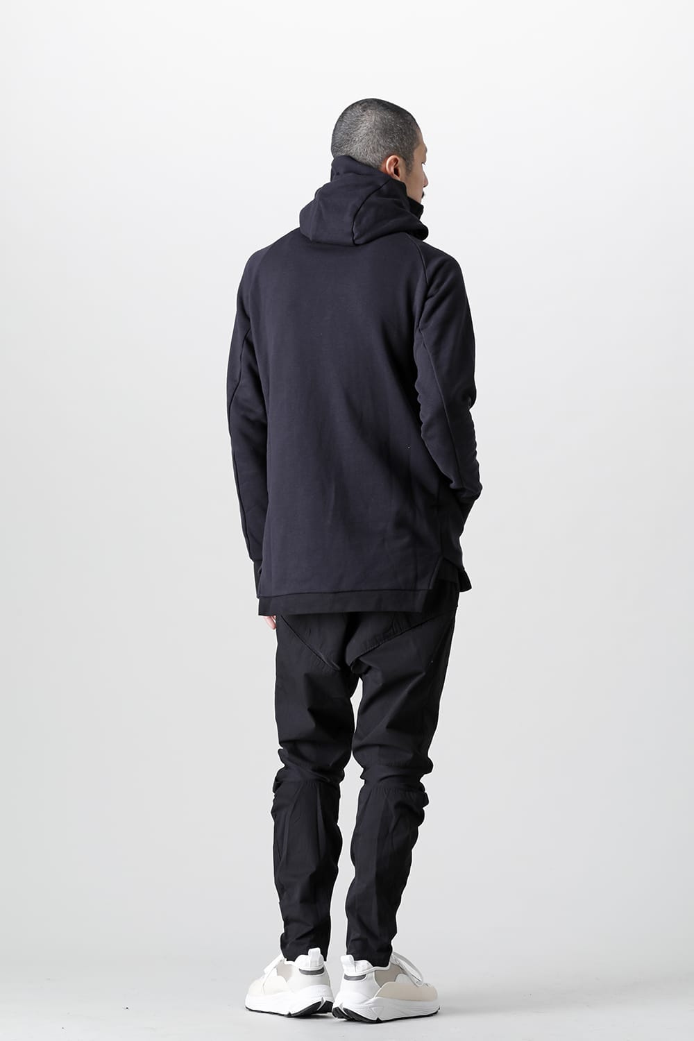 Covered Neck Parka Black