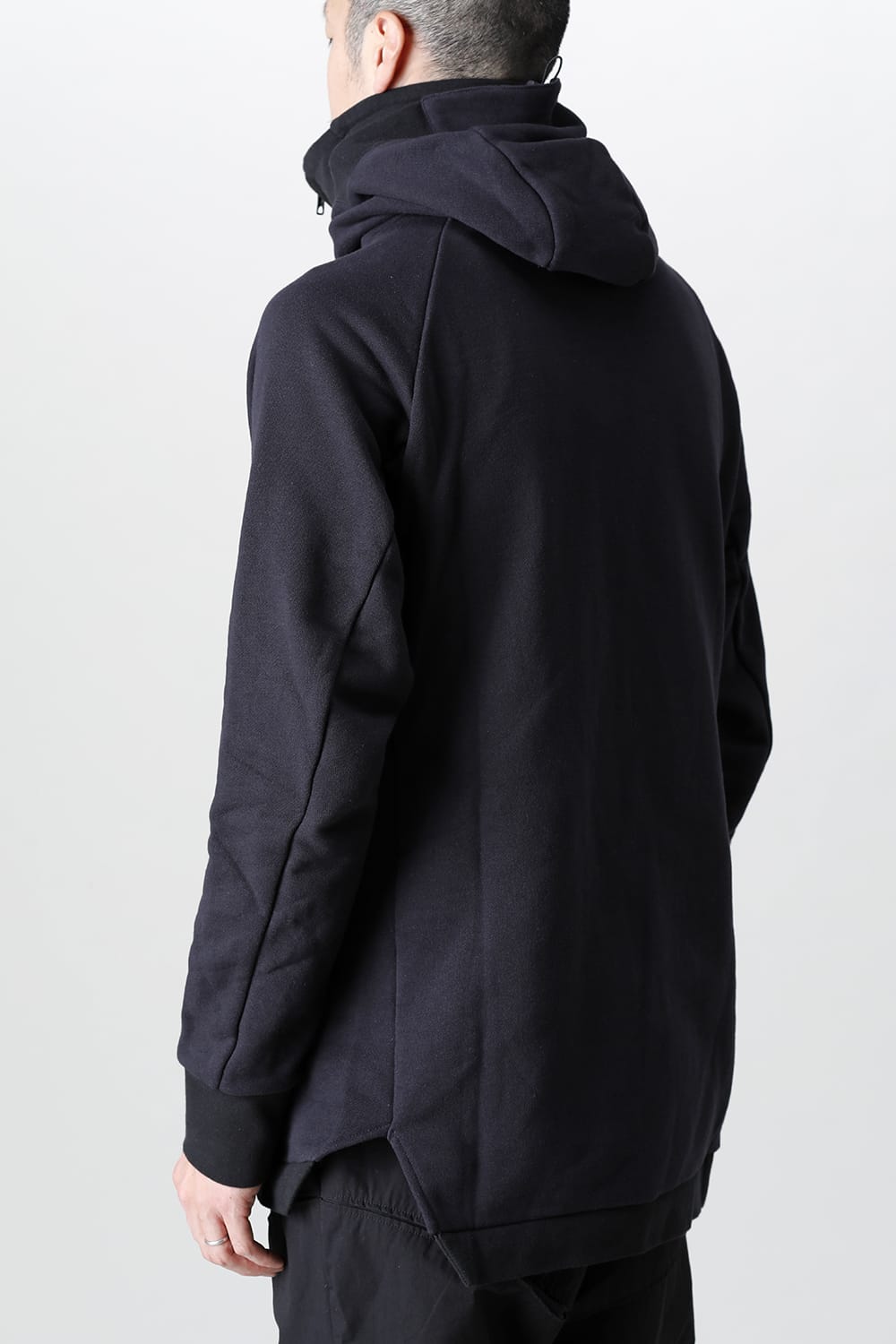 Covered Neck Parka Black