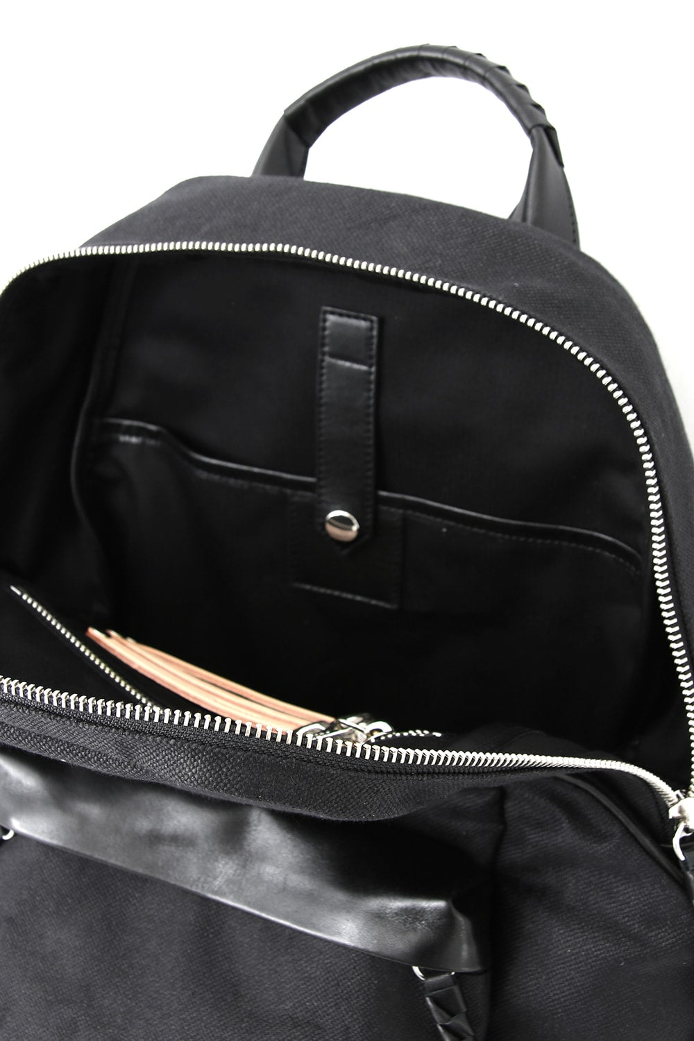 tower Ruck –Linen×Steer Leather Black