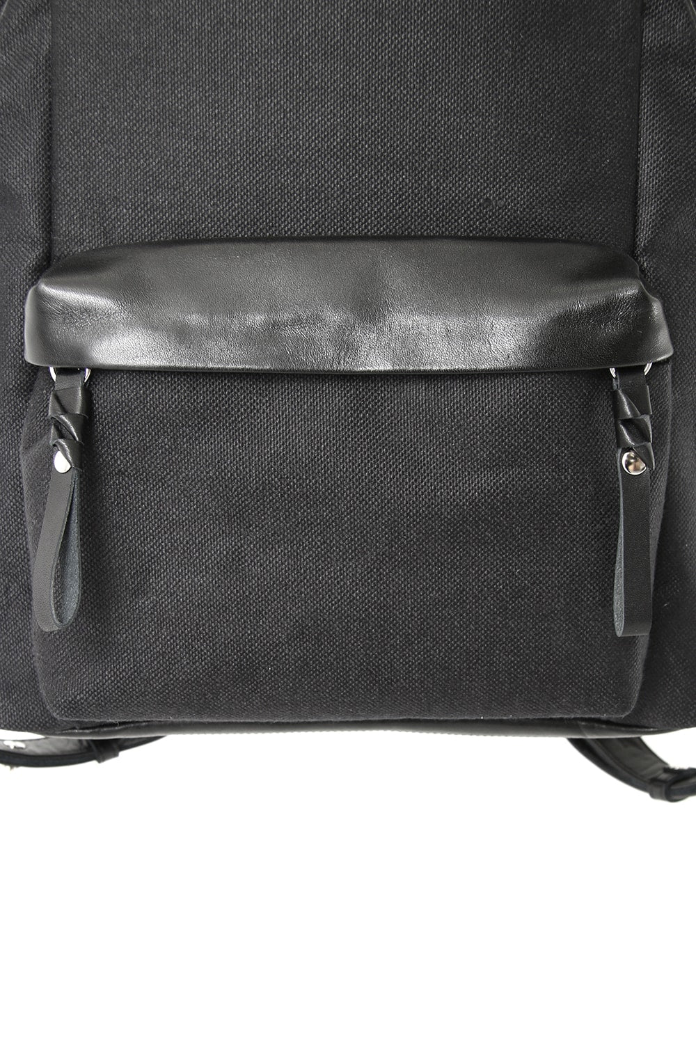 tower Ruck –Linen×Steer Leather Black