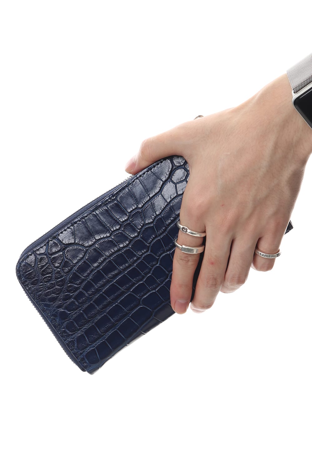 Tower Wallet Crocodile Ai Indigo