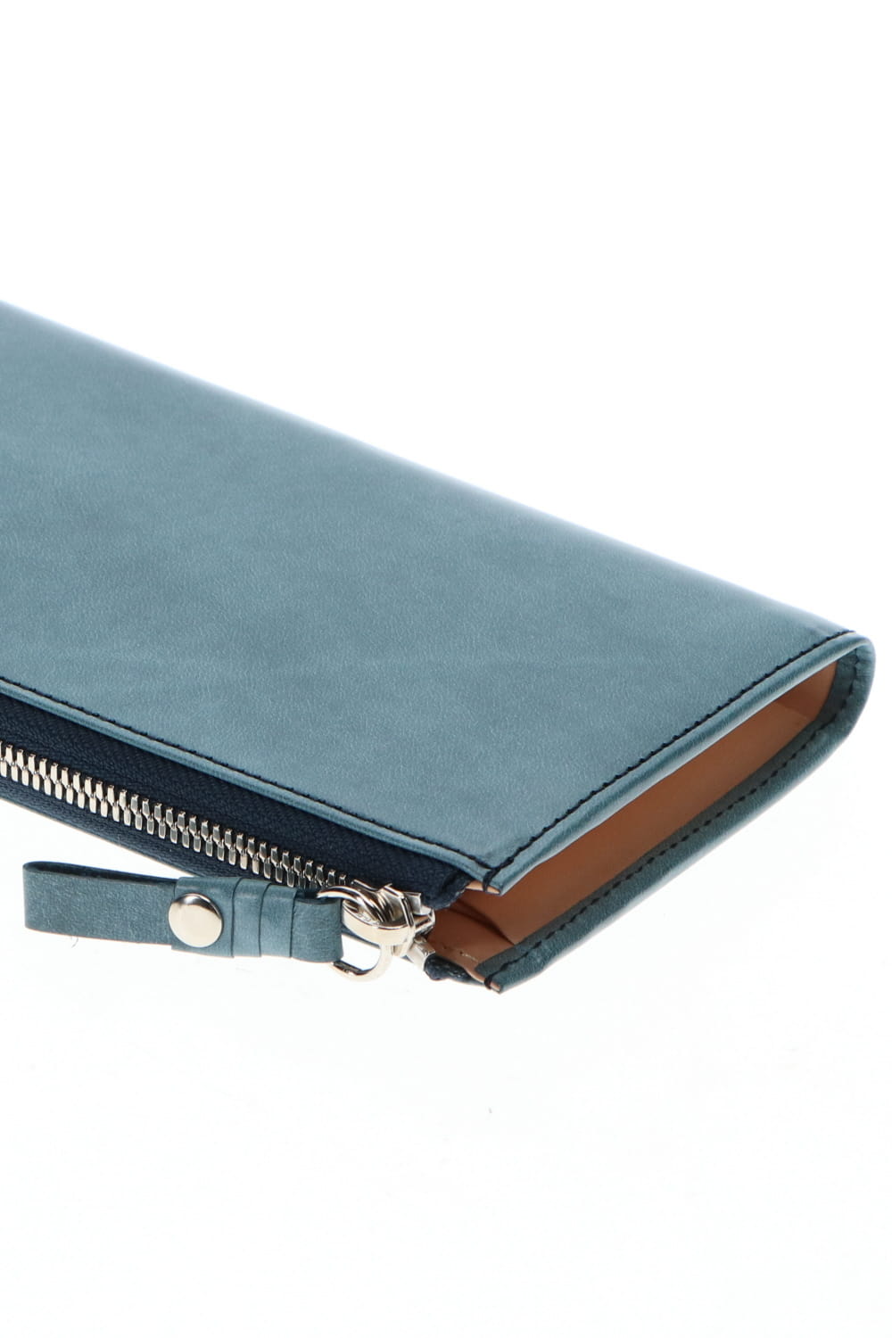 Tower Wallet - Horse leather from Aomori wax press Navy