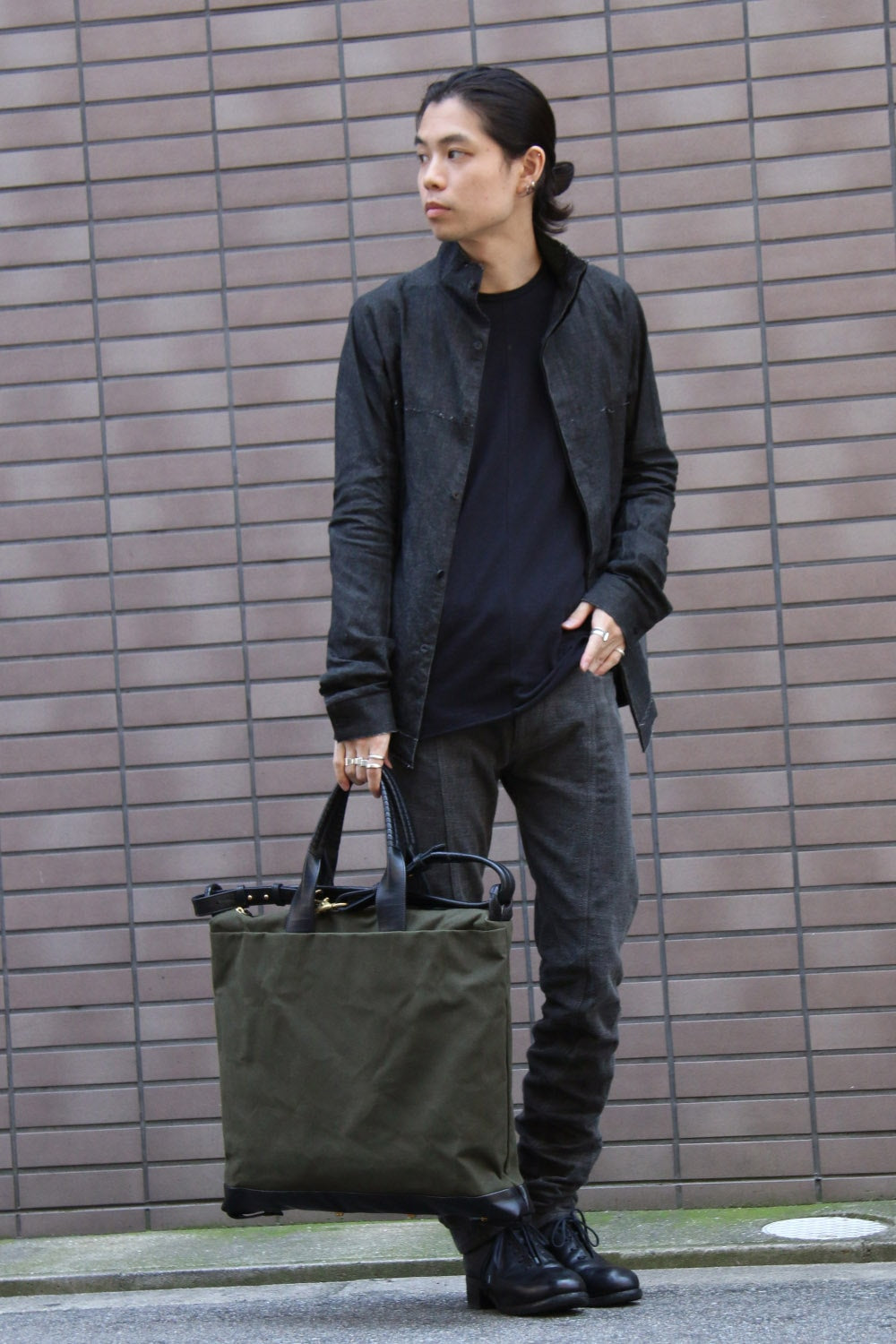 flat tote - cotton steer - cornelian taurus