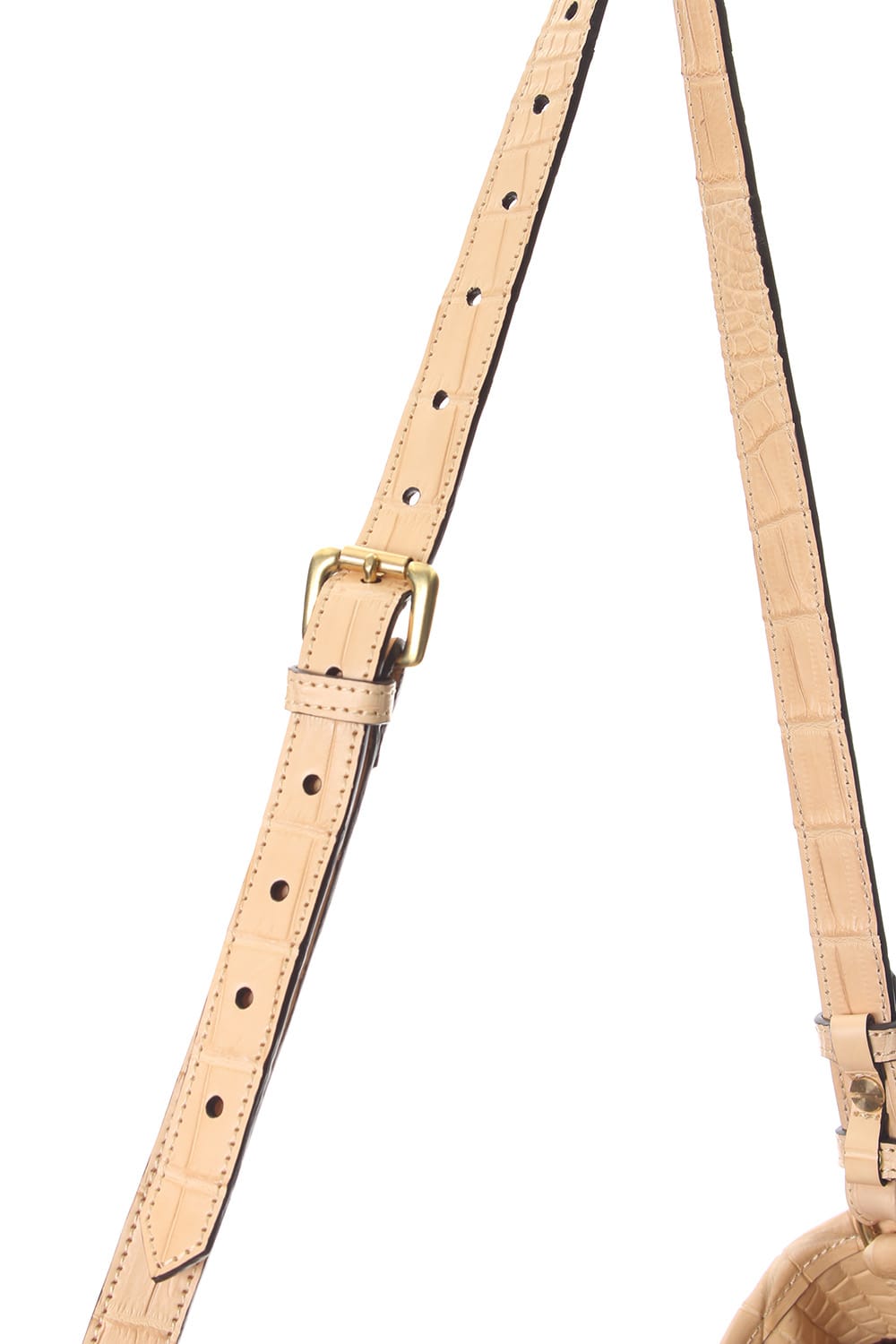 Cut off Tote BIG Crocodile Natural