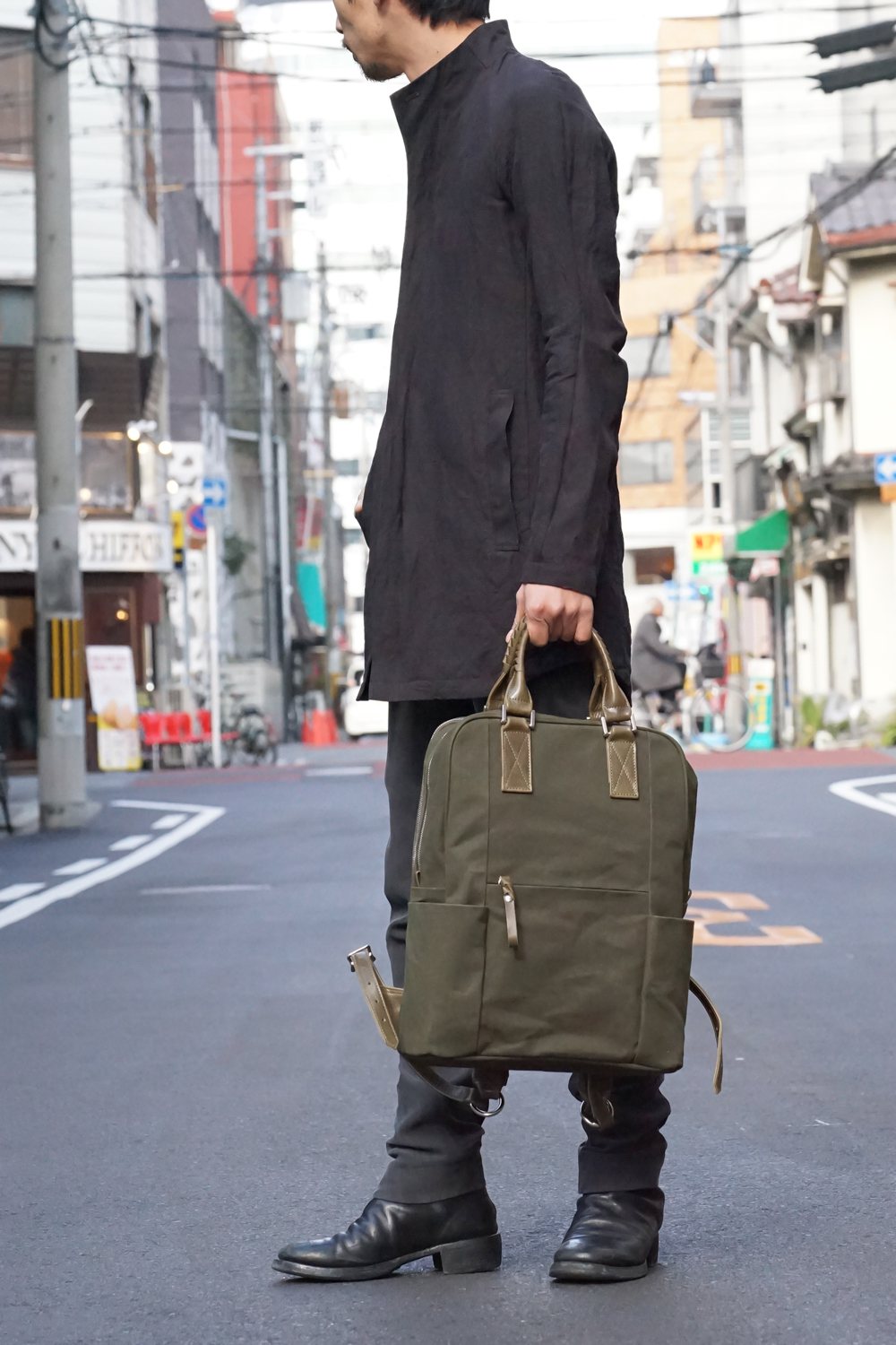 Connect Ruck 18 - Canvas × Steer Leather