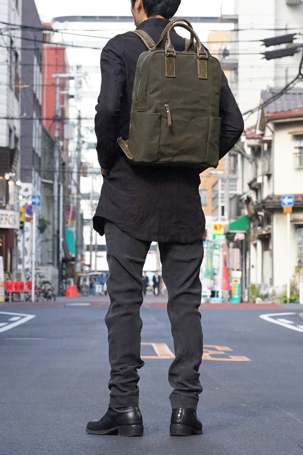 Connect Ruck 18 - Canvas × Steer Leather