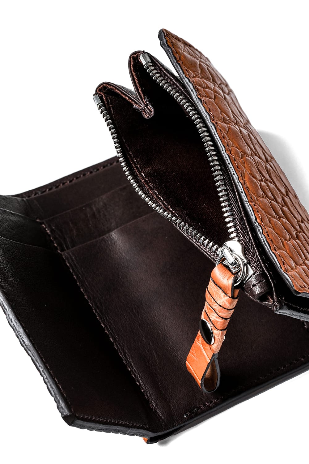 connect wallet MINI crocodile Orange Brown