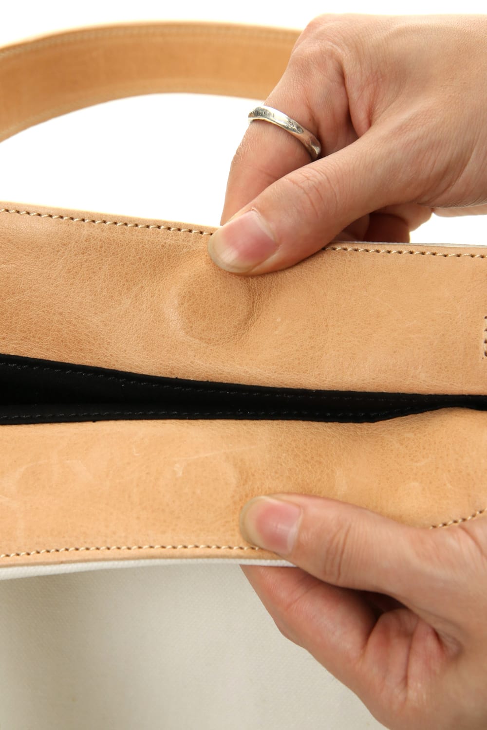 hand piece tote Proof canvas x mat White