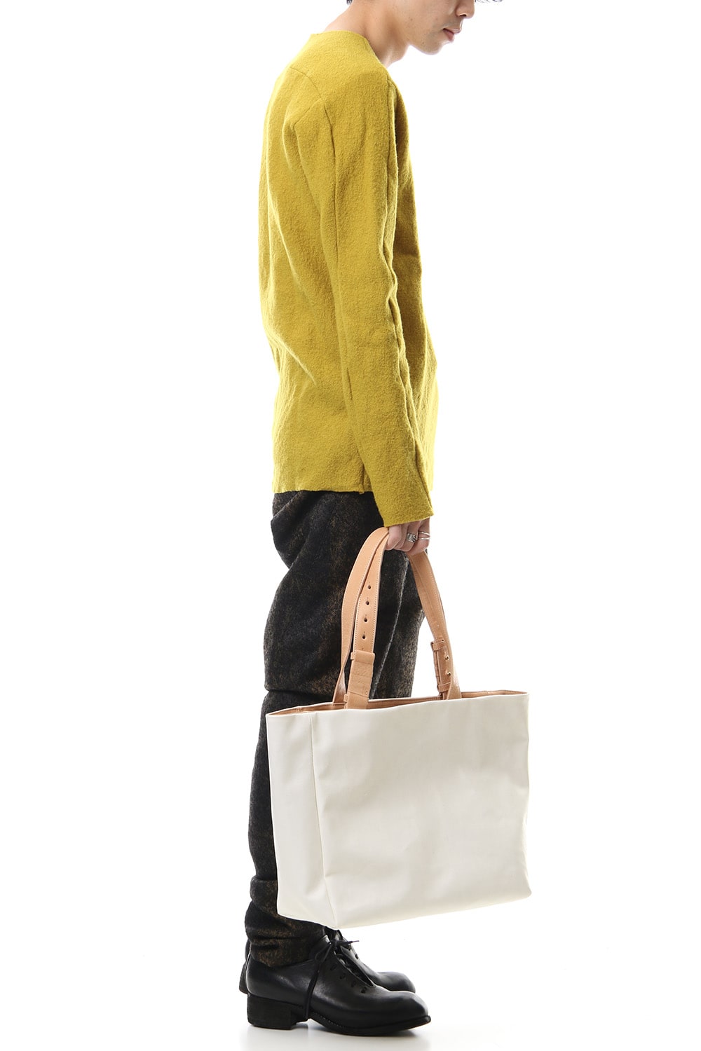 hand piece tote Proof canvas x mat White