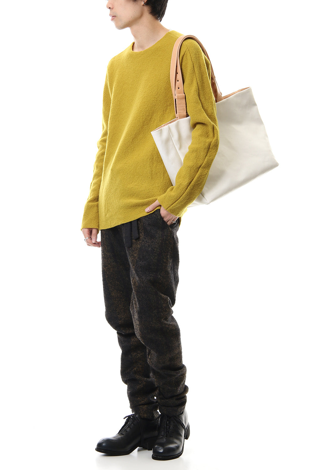 hand piece tote Proof canvas x mat White