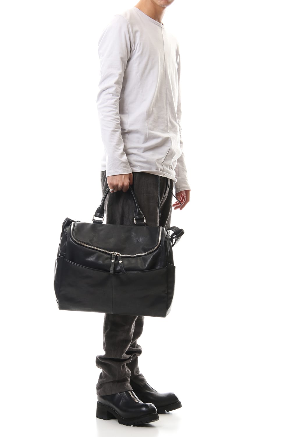 Mouse zip shoulder Black