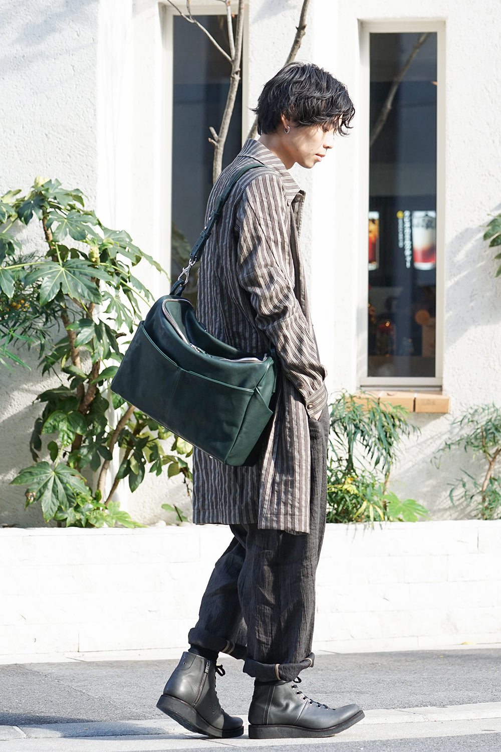 Mouse zip shoulder Green