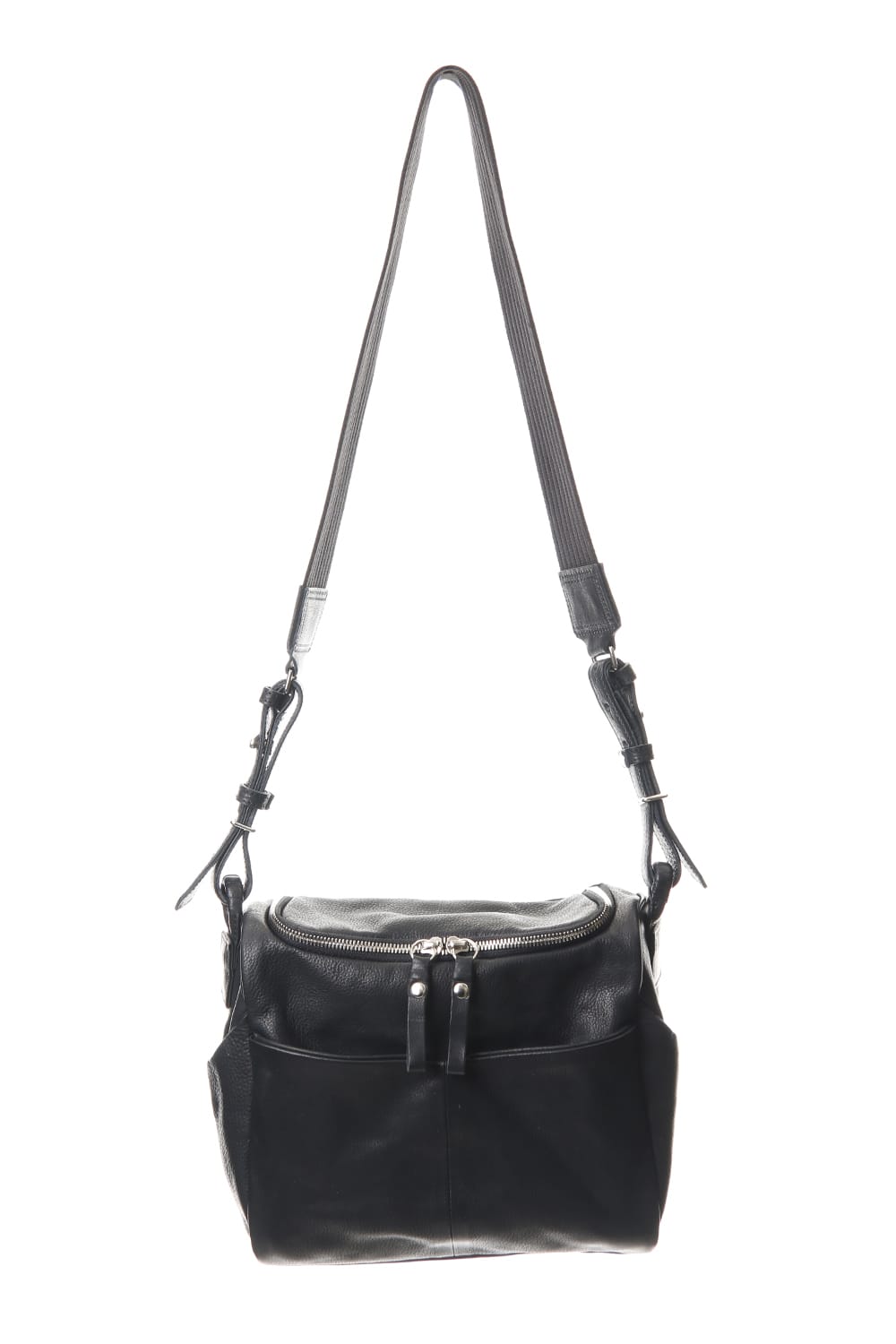 Mouse zip shoulder Mini Mat shrink Black