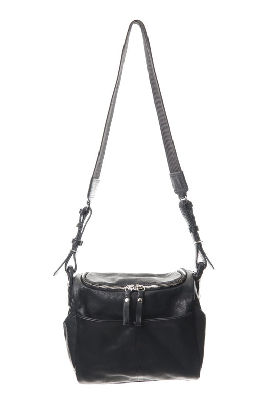 Mouse zip shoulder Mini Mat shrink Black