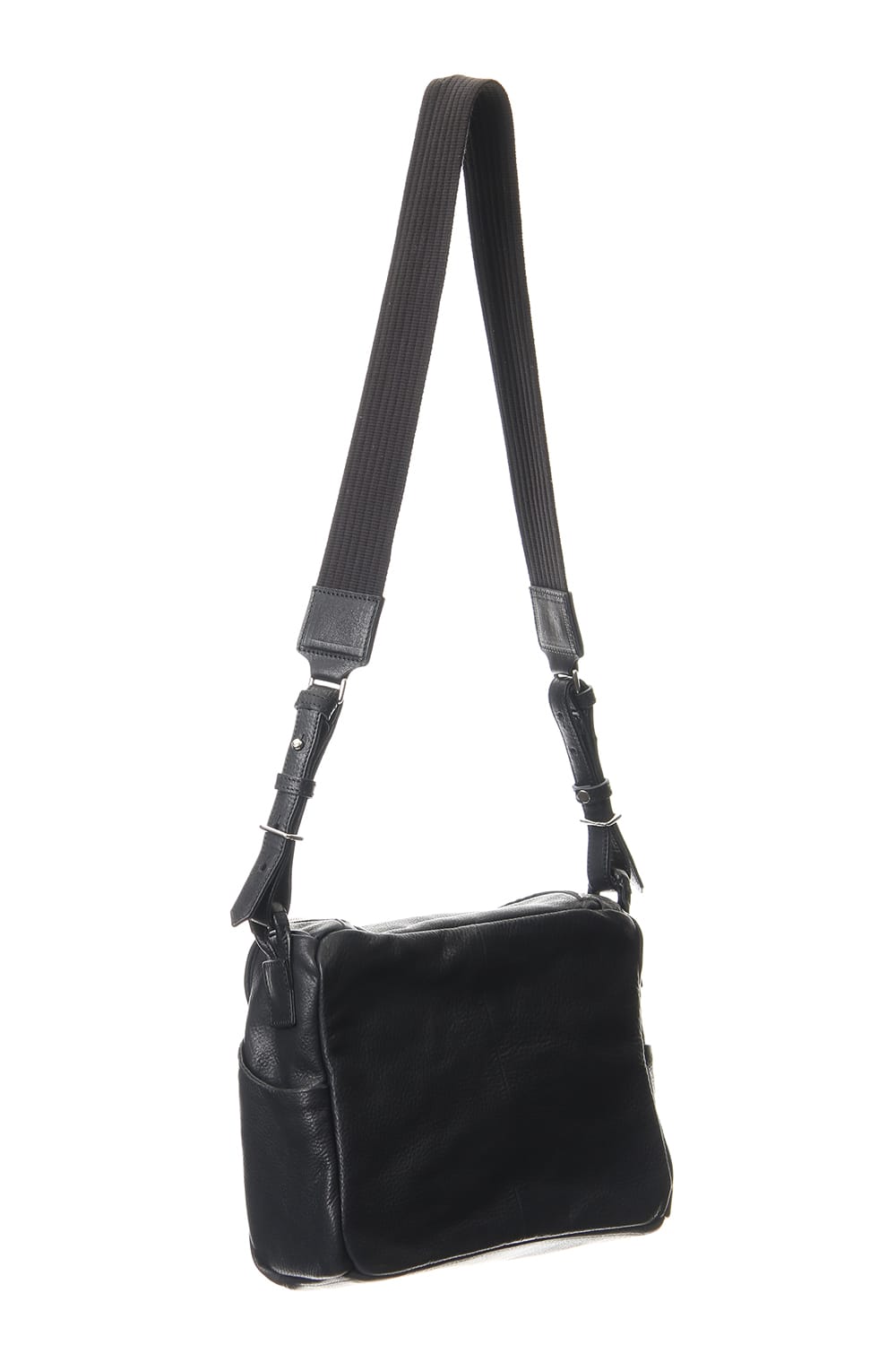 Mouse zip shoulder Mini Mat shrink Black