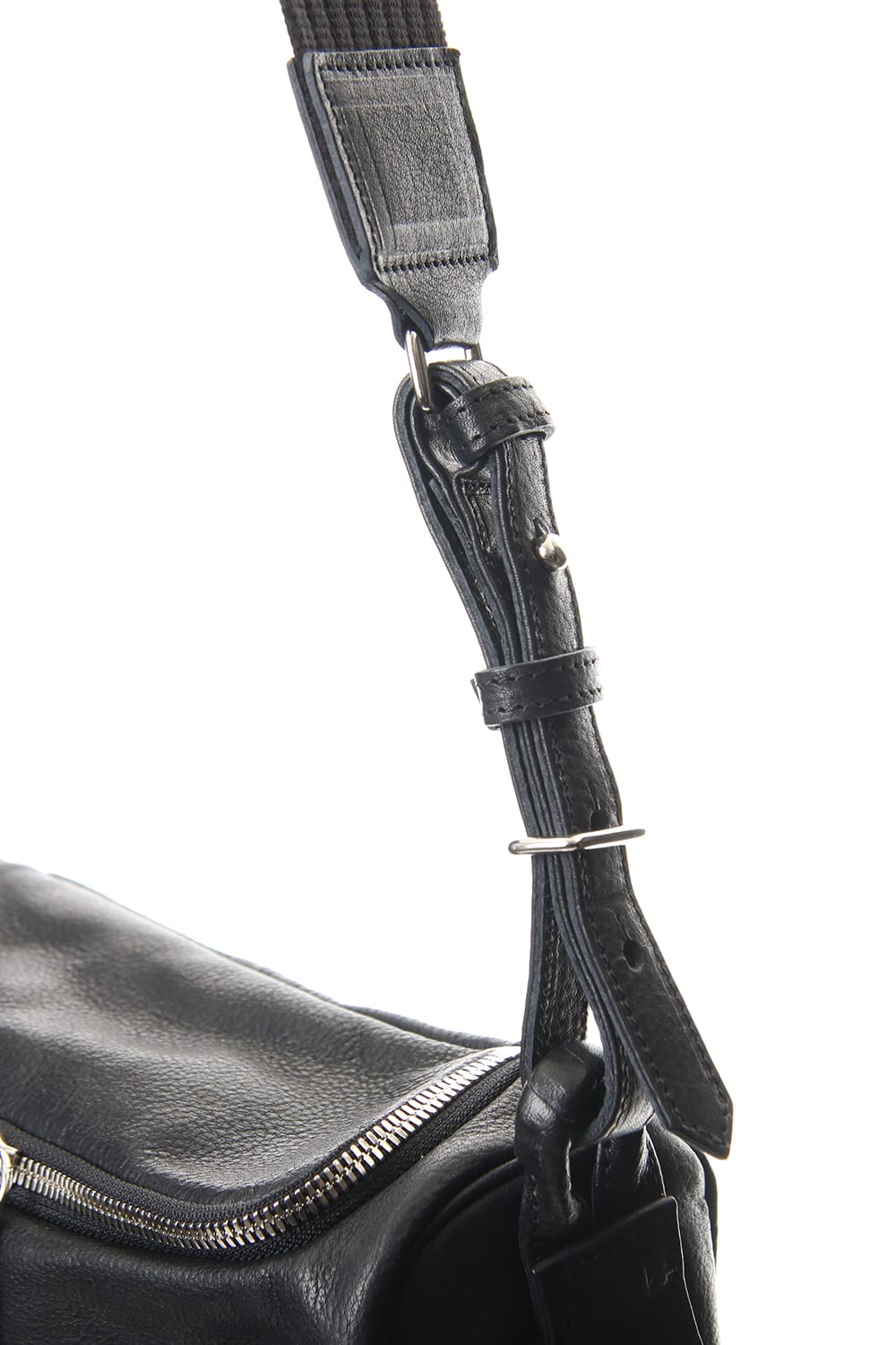 Mouse zip shoulder Mini Mat shrink Black