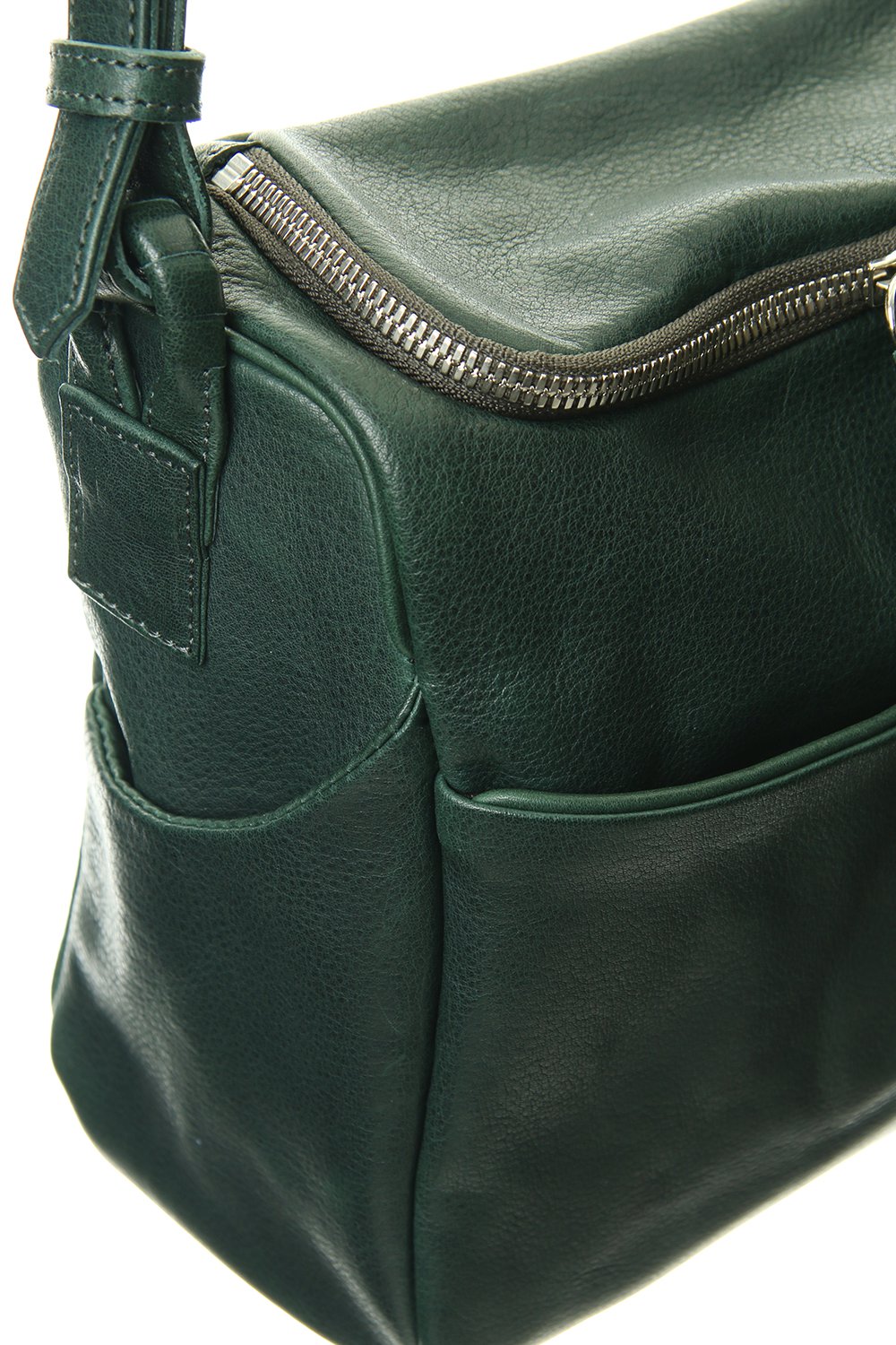 Mouse zip shoulder Mini Mat shrink Green