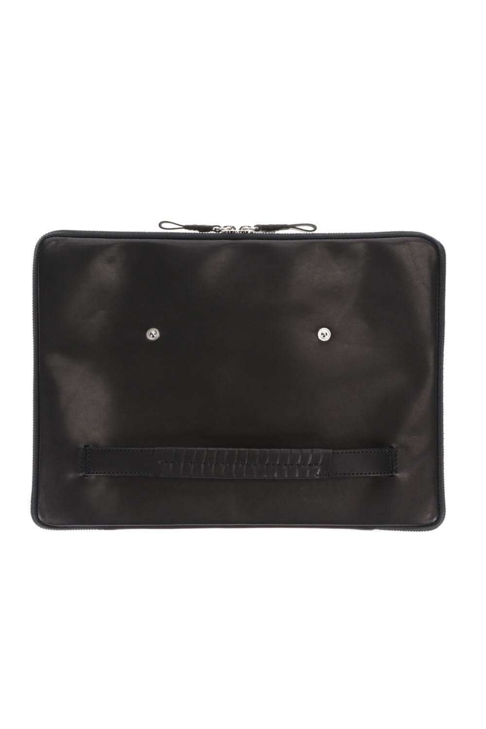 Slide clutch bag  - Cow leather from Hokkaido Black