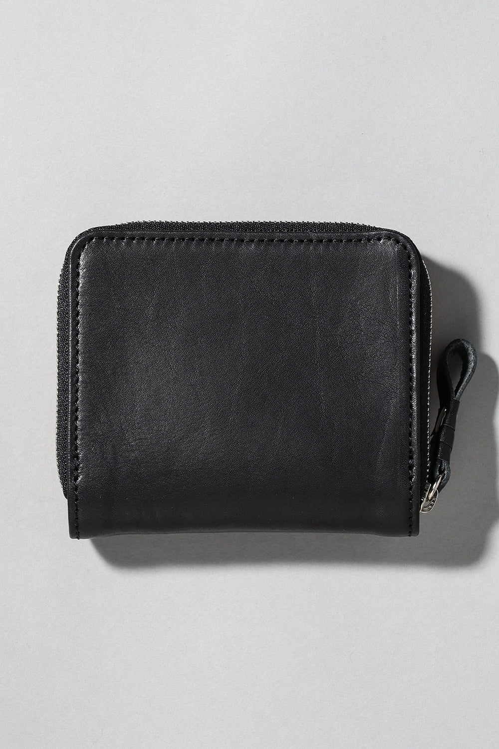 Tower half Wallet - Cow leather from Hokkaido Black