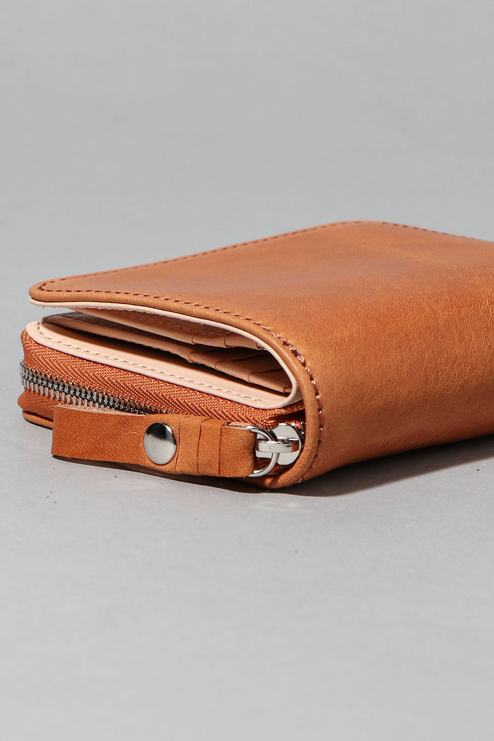 Tower half Wallet - Cow mineral  N.Brown