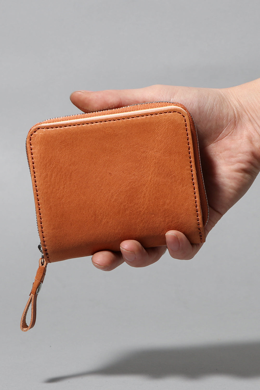 Tower half Wallet - Cow mineral  N.Brown