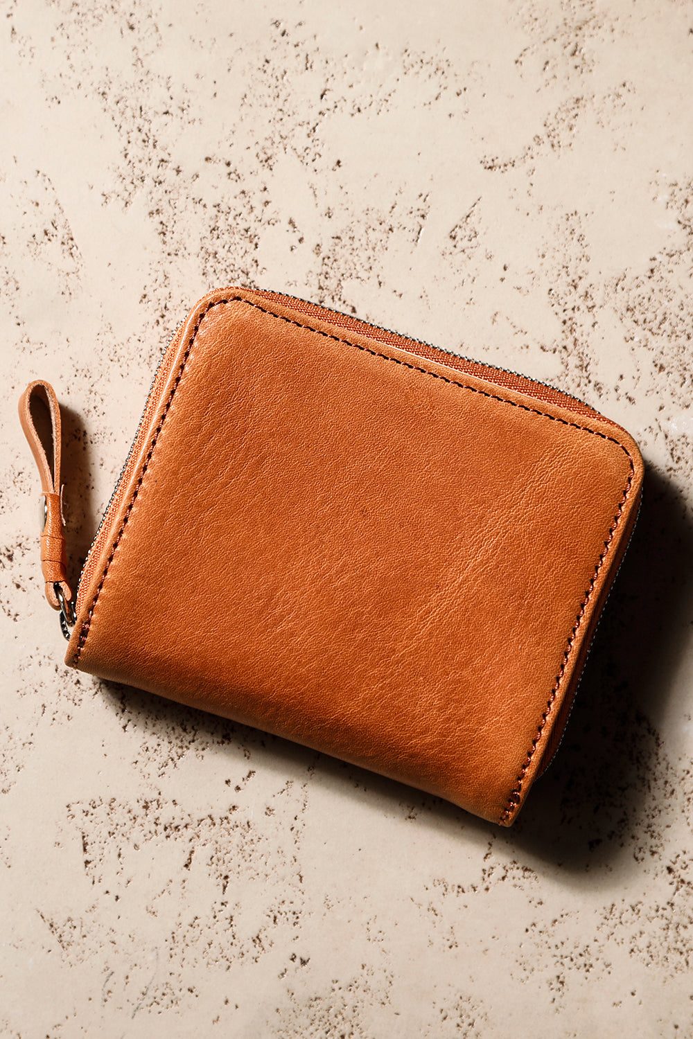 Tower half Wallet - Cow mineral  N.Brown