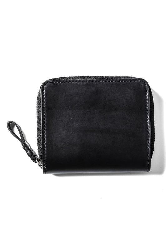 tower half wallet cordovan Black