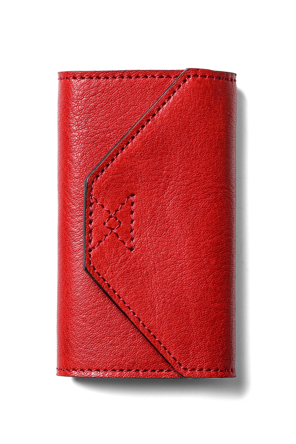 parallel key case Cow Leather Red