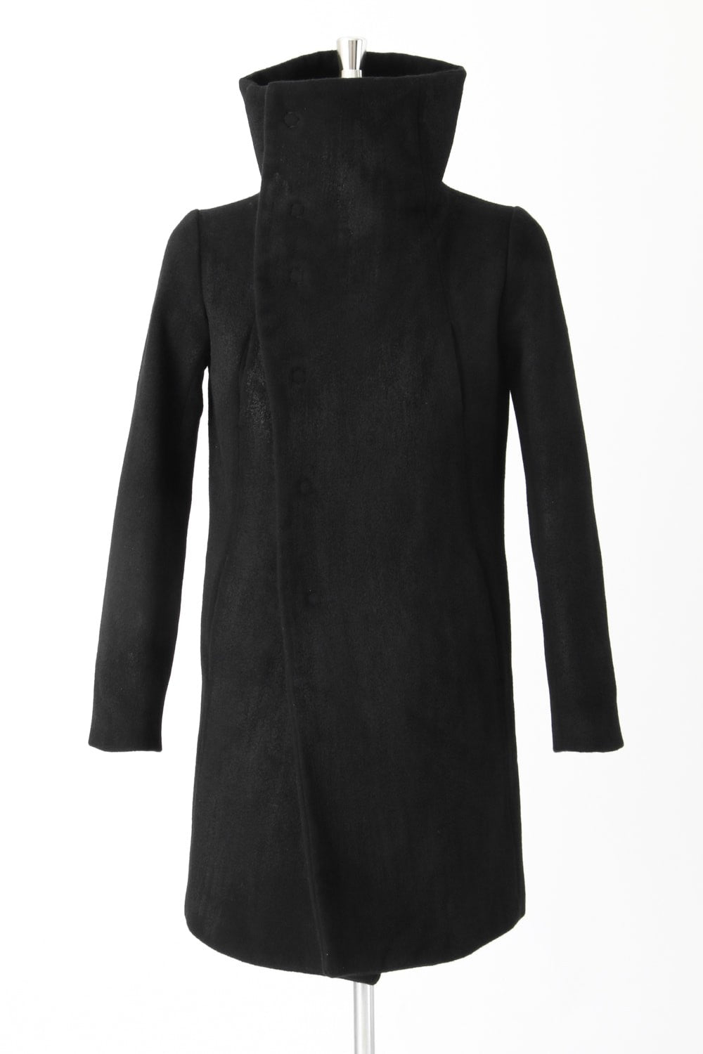 Coating Wool Melton High Neck Coat