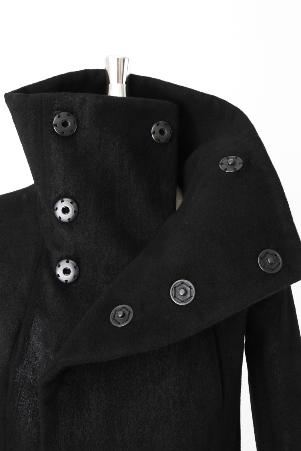 Coating Wool Melton High Neck Coat