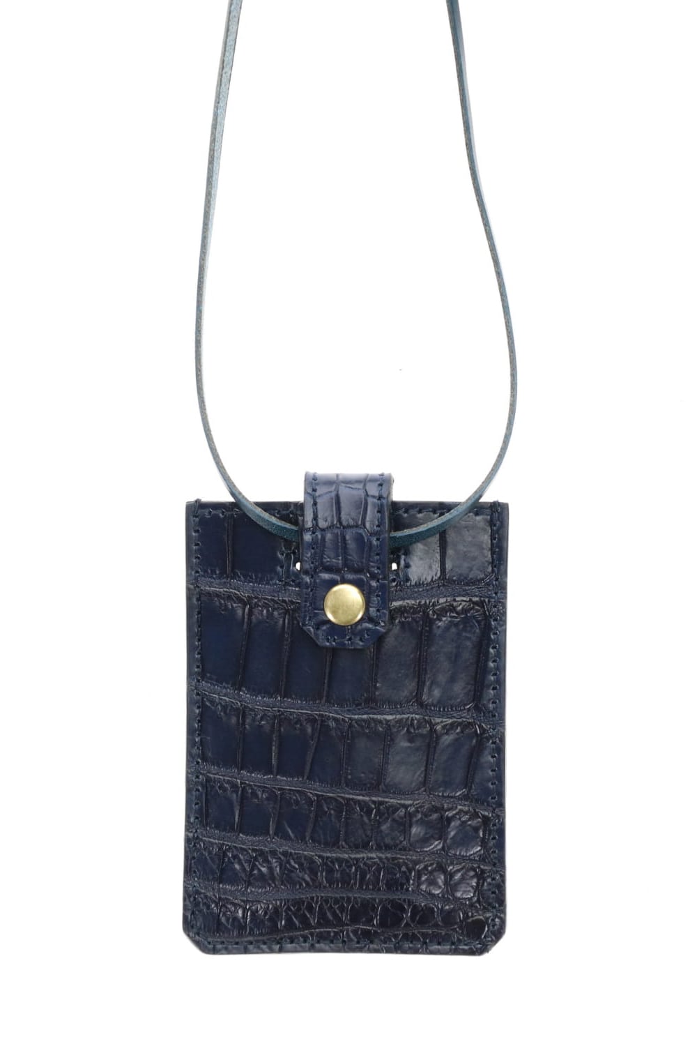 Slide Card Case - Crocodile Ai Navy