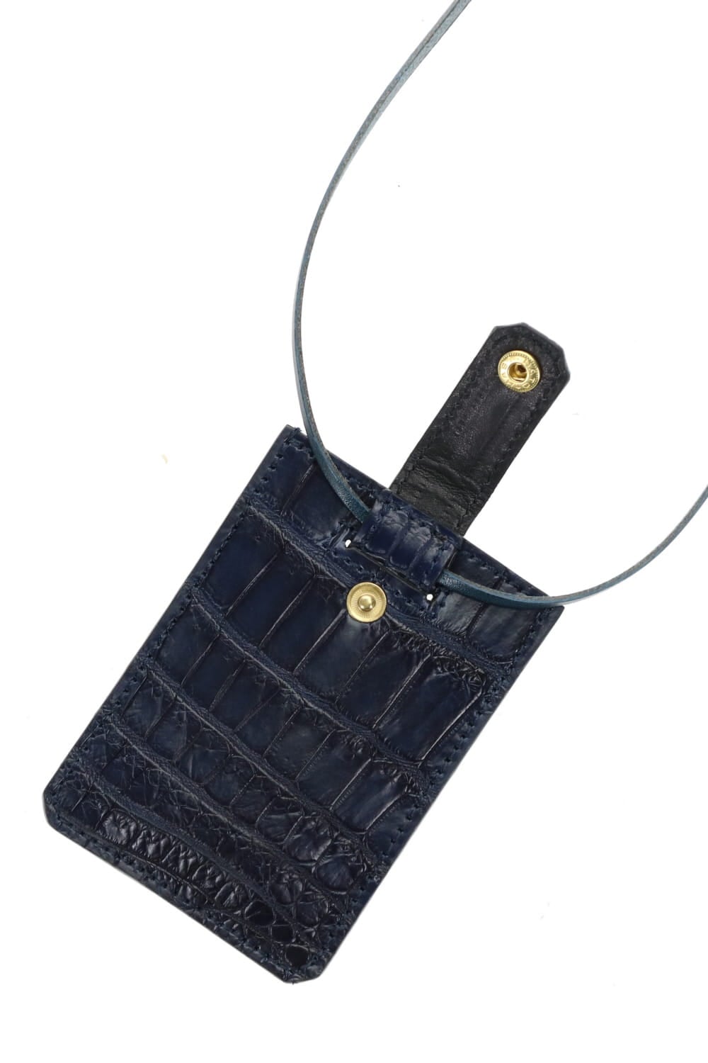 Slide Card Case - Crocodile Ai Navy