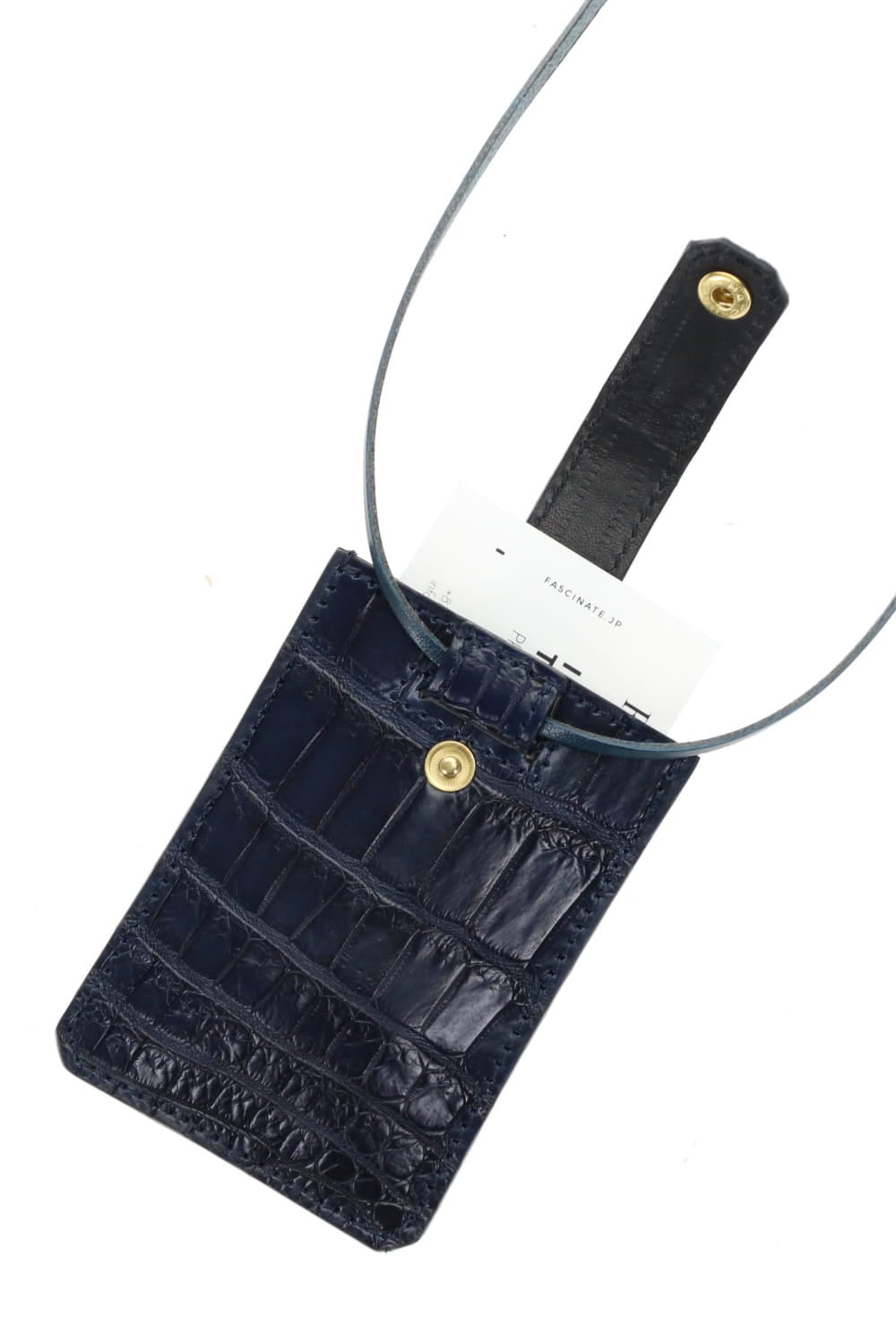 Slide Card Case - Crocodile Ai Navy