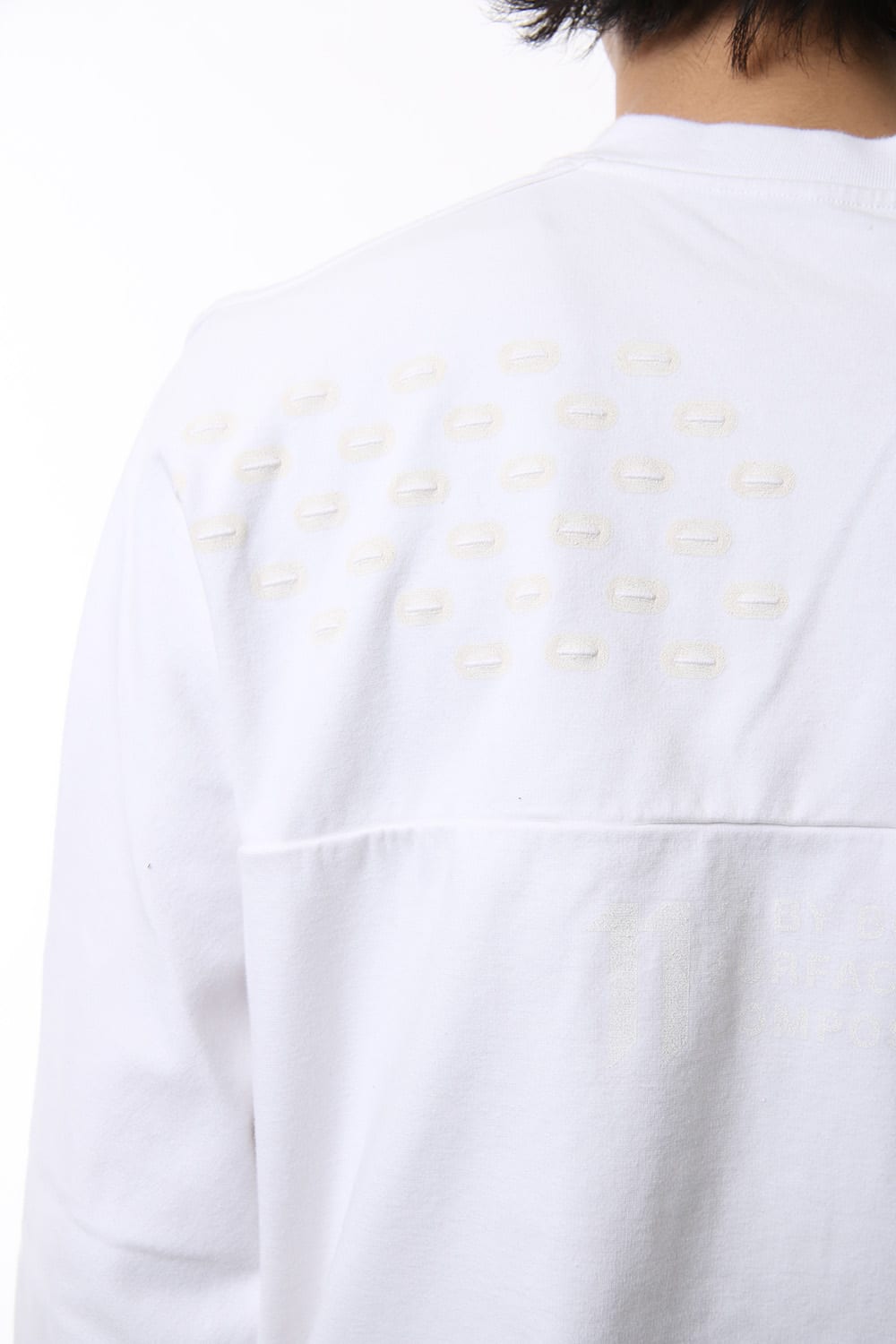Reflector print & embroidery sweatshirt
