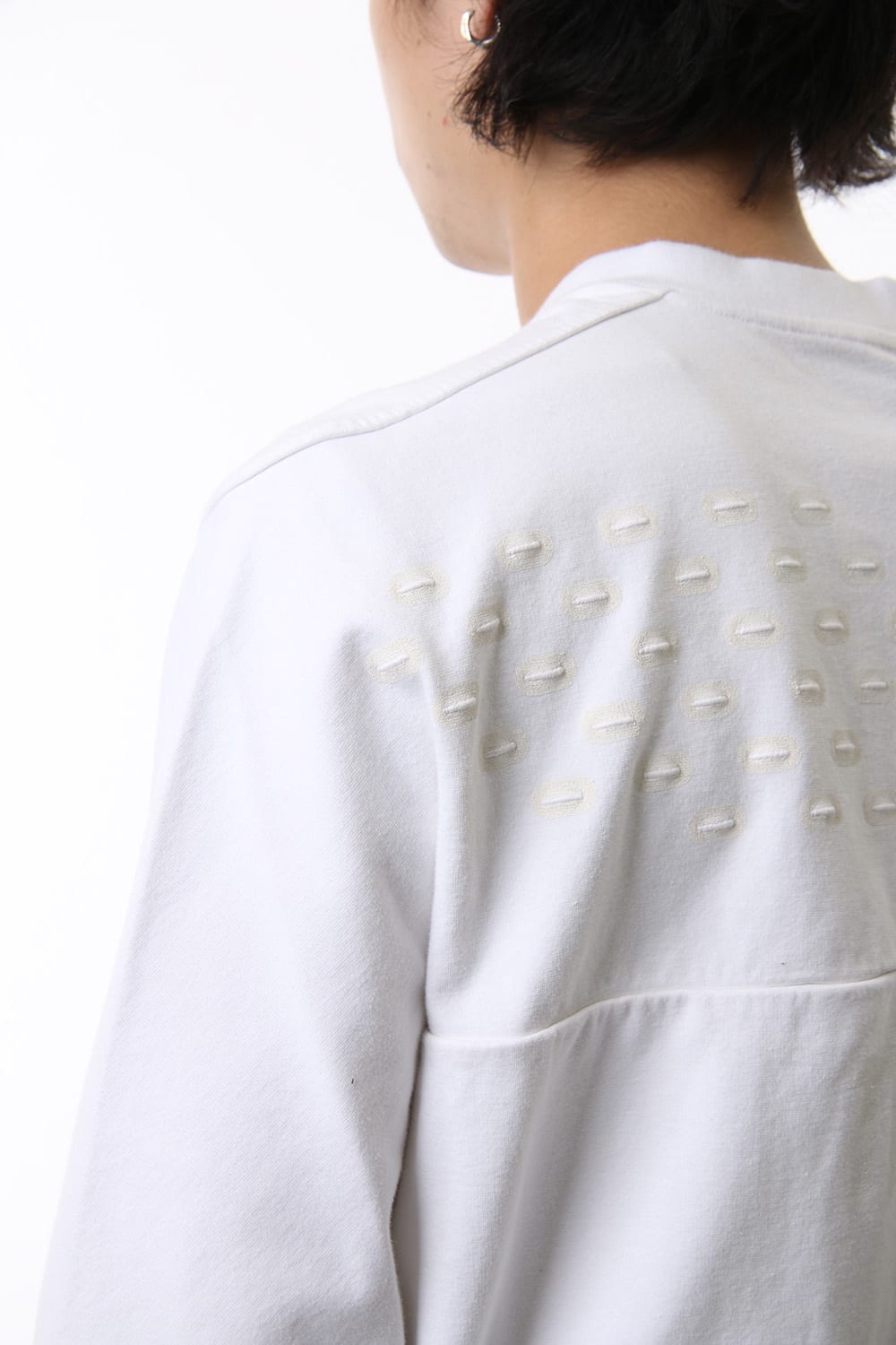 Reflector print & embroidery sweatshirt