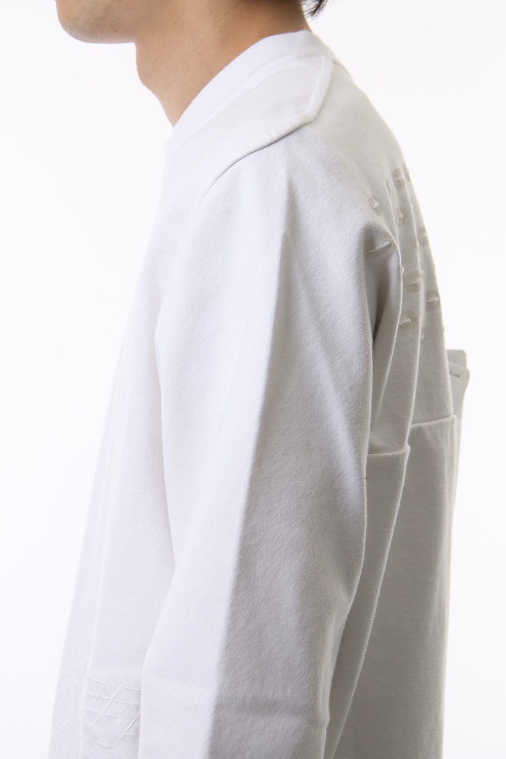 Reflector print & embroidery sweatshirt