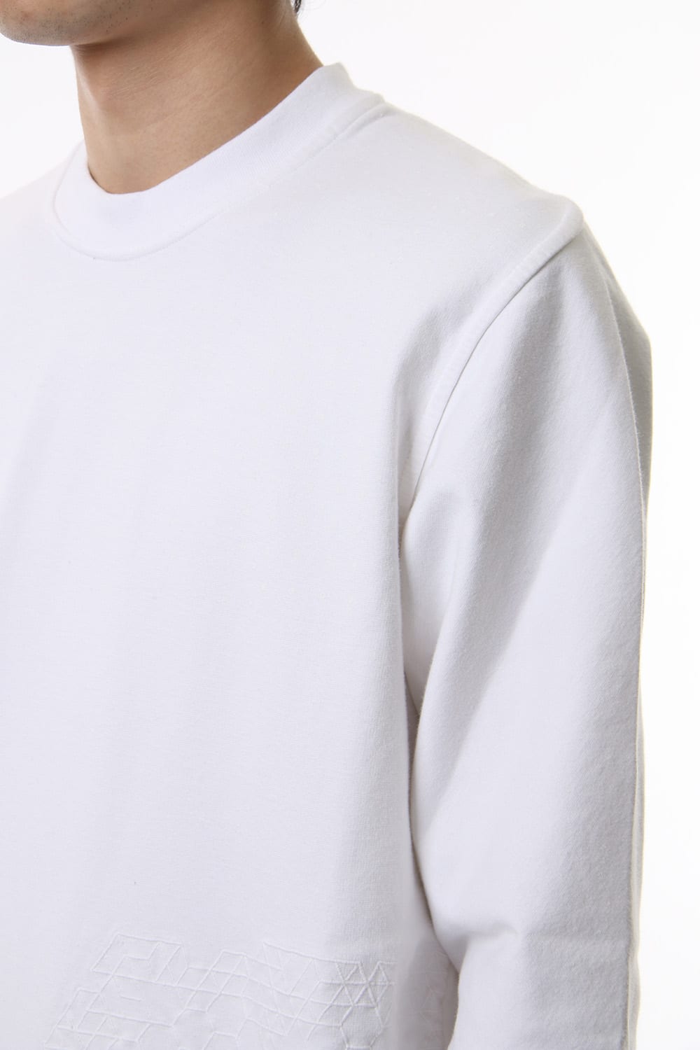 Reflector print & embroidery sweatshirt