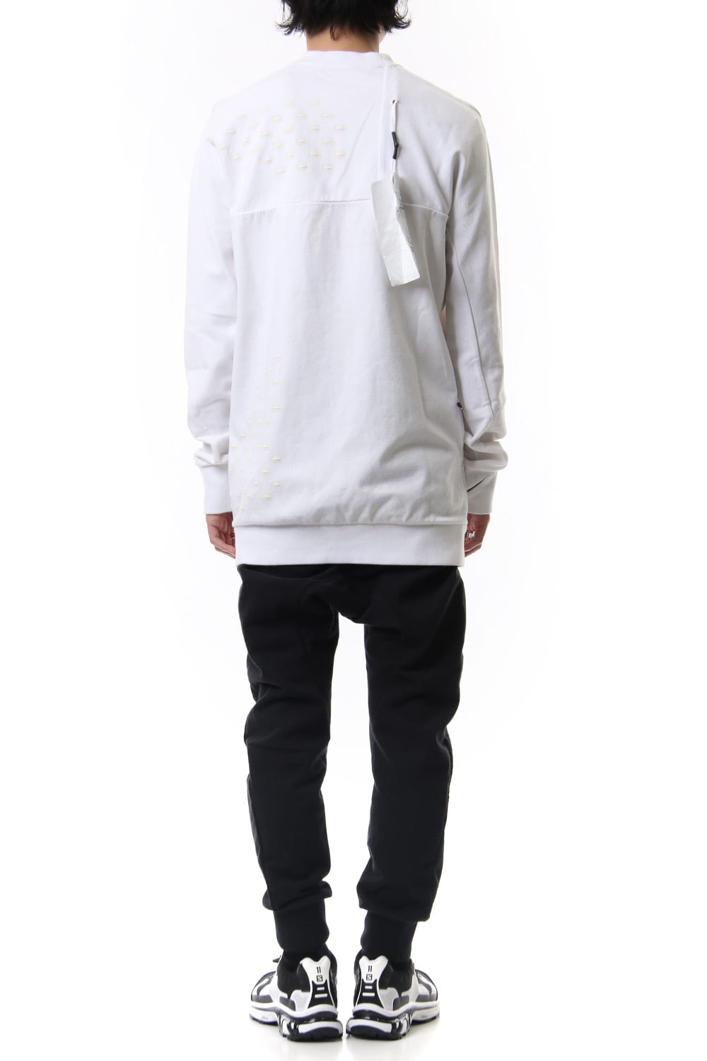 Reflector print & embroidery sweatshirt