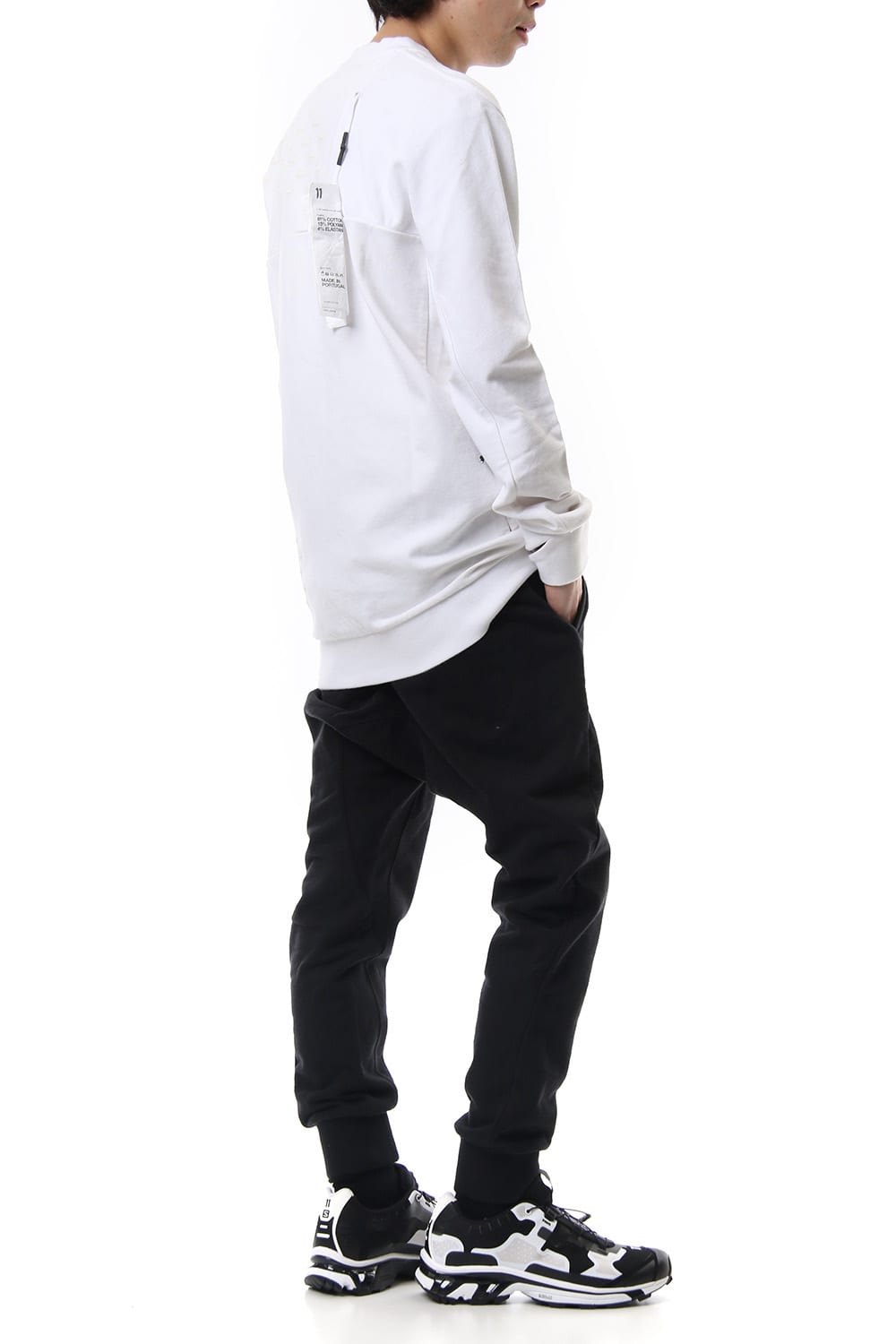 Reflector print & embroidery sweatshirt