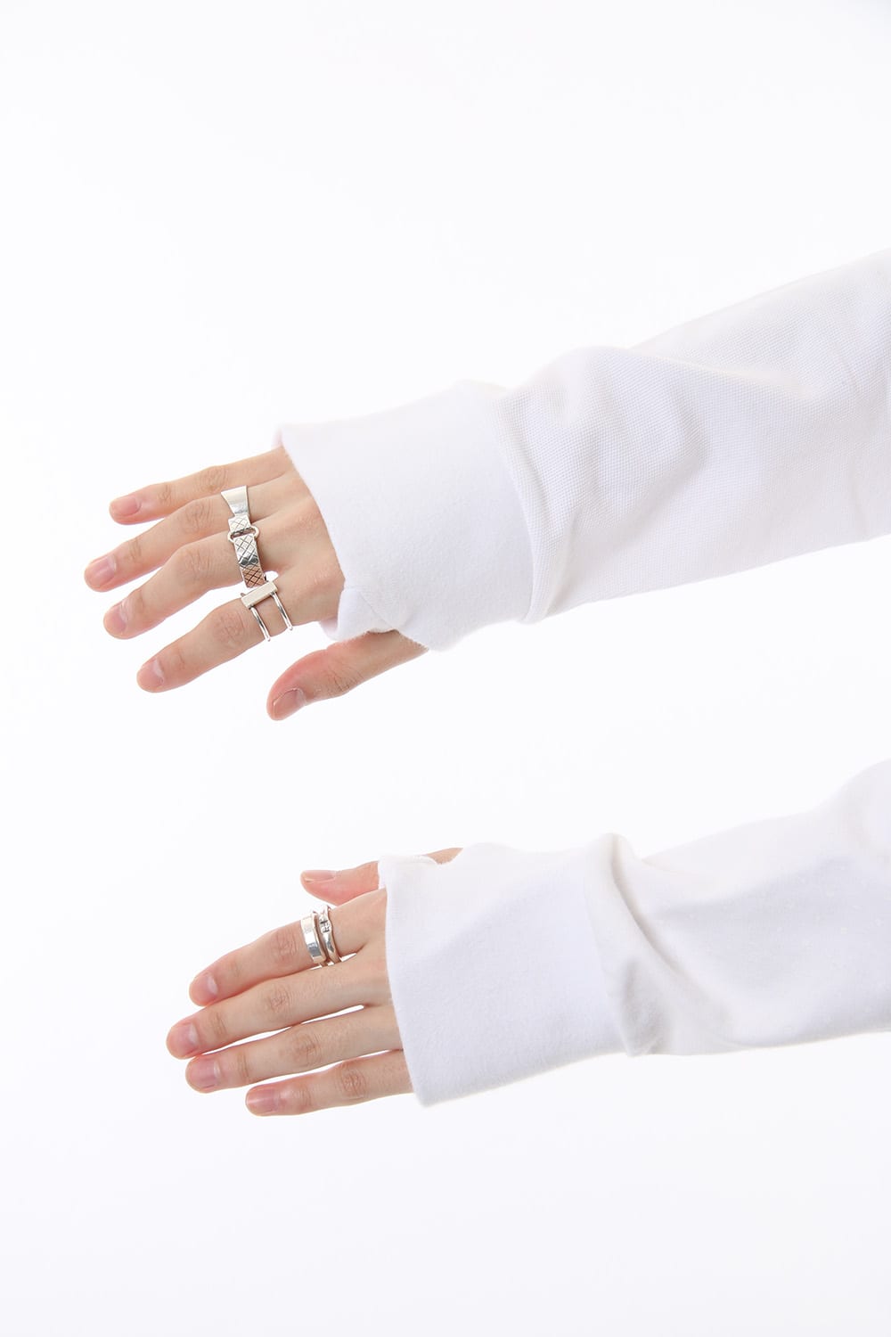 Reflector print & embroidery sweatshirt