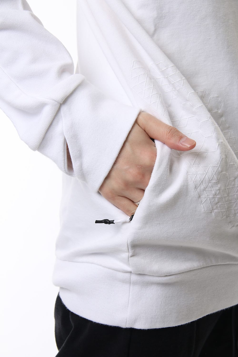 Reflector print & embroidery sweatshirt