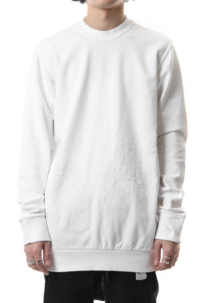 Reflector print & embroidery sweatshirt