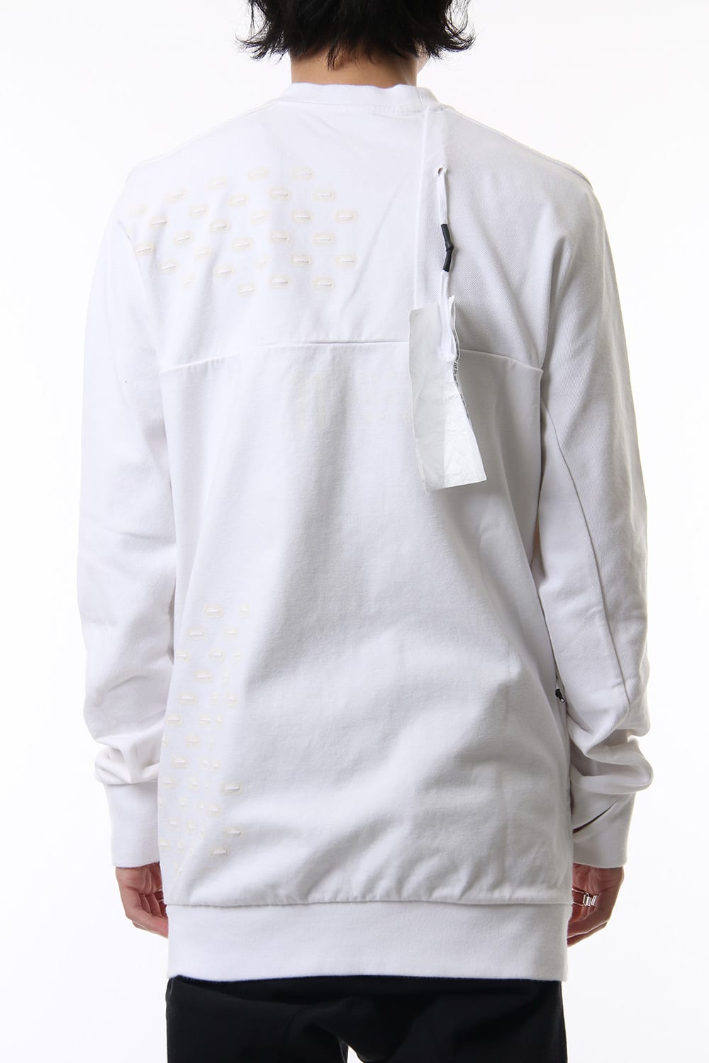 Reflector print & embroidery sweatshirt