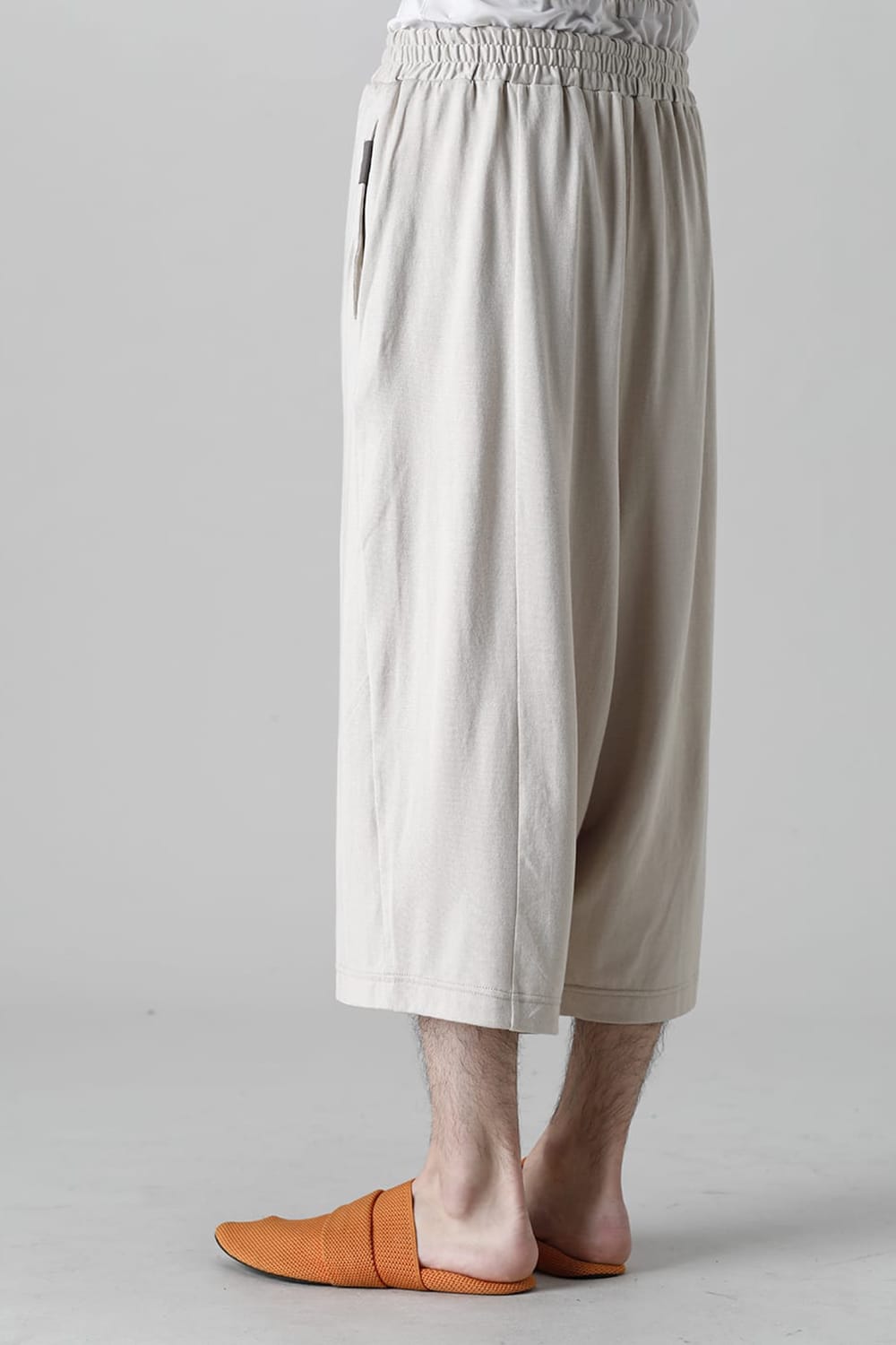 Cropped Pants White Gray