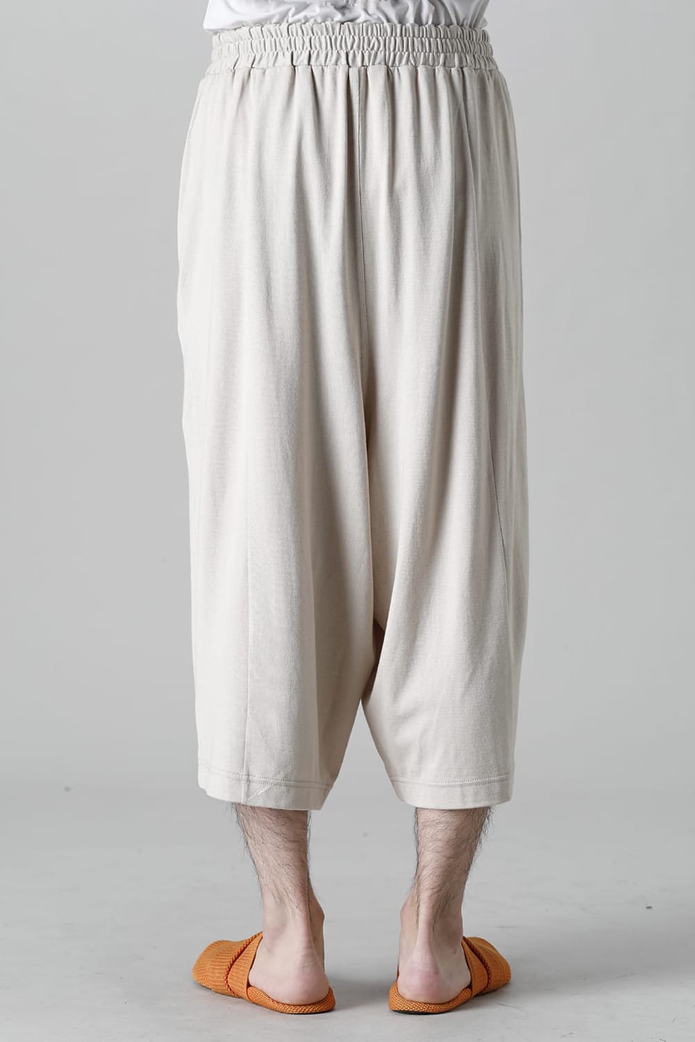 Cropped Pants White Gray