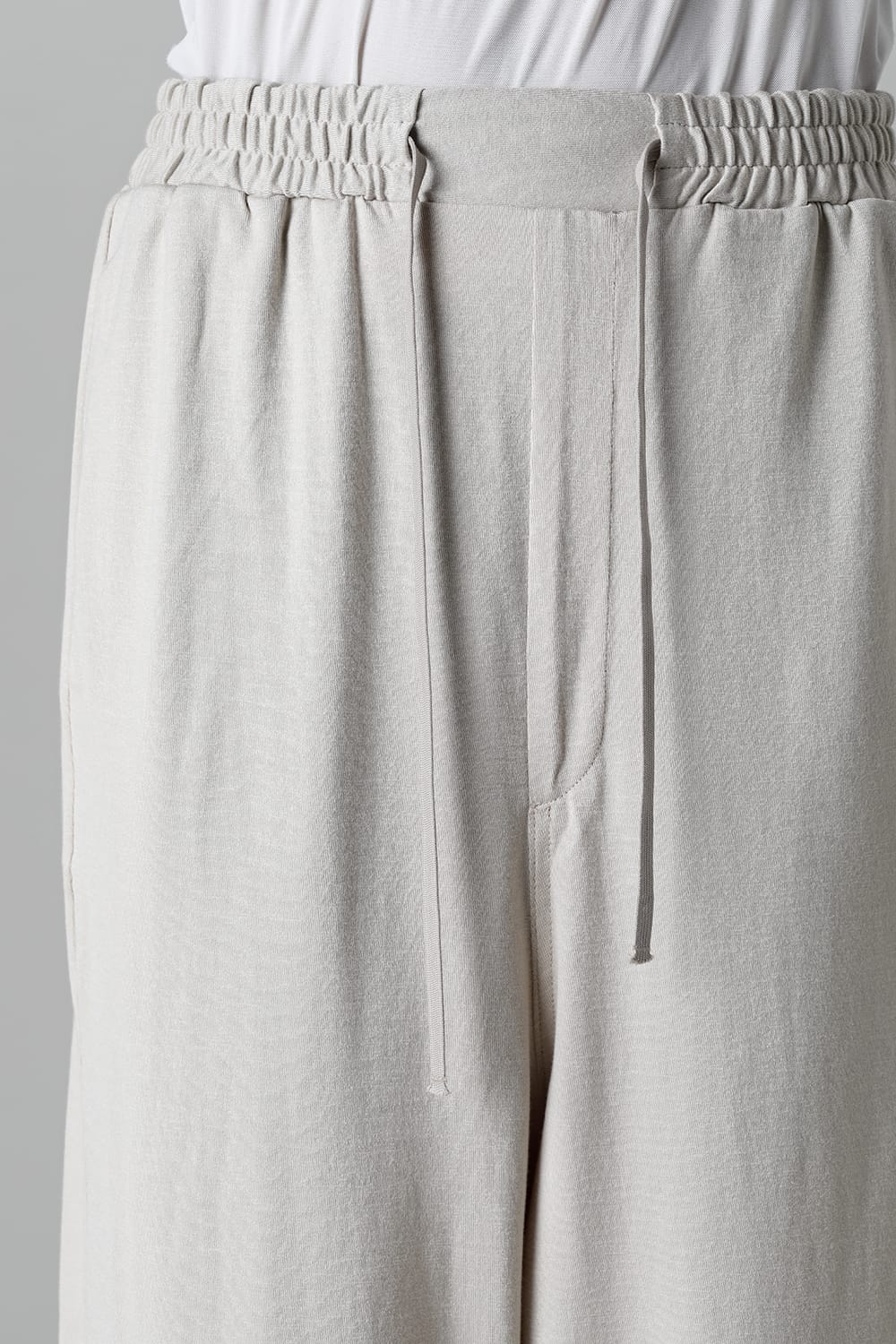 Cropped Pants White Gray