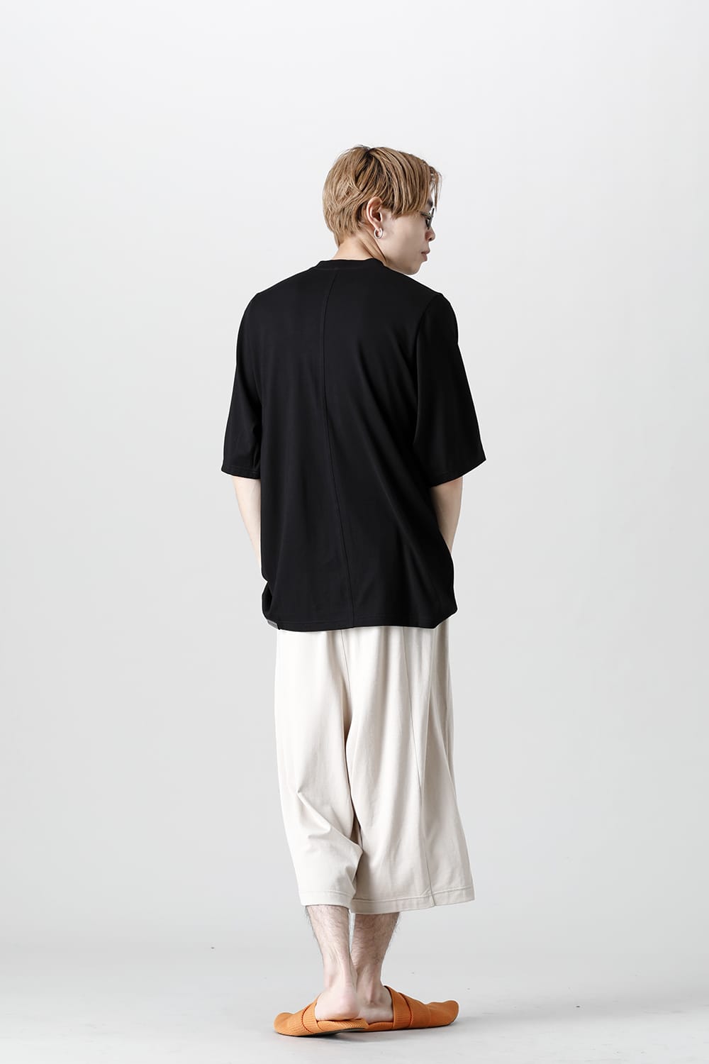 Cropped Pants White Gray