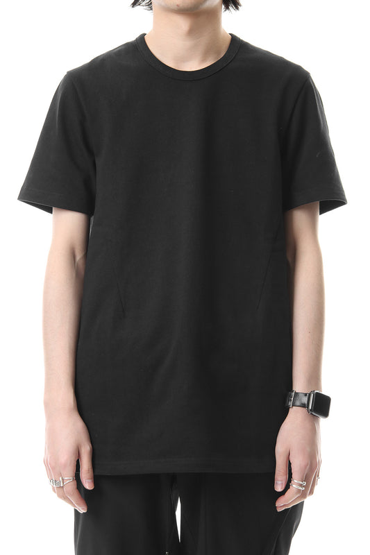 CREW NECK SIDEVENT S/S - Black - CM-1802