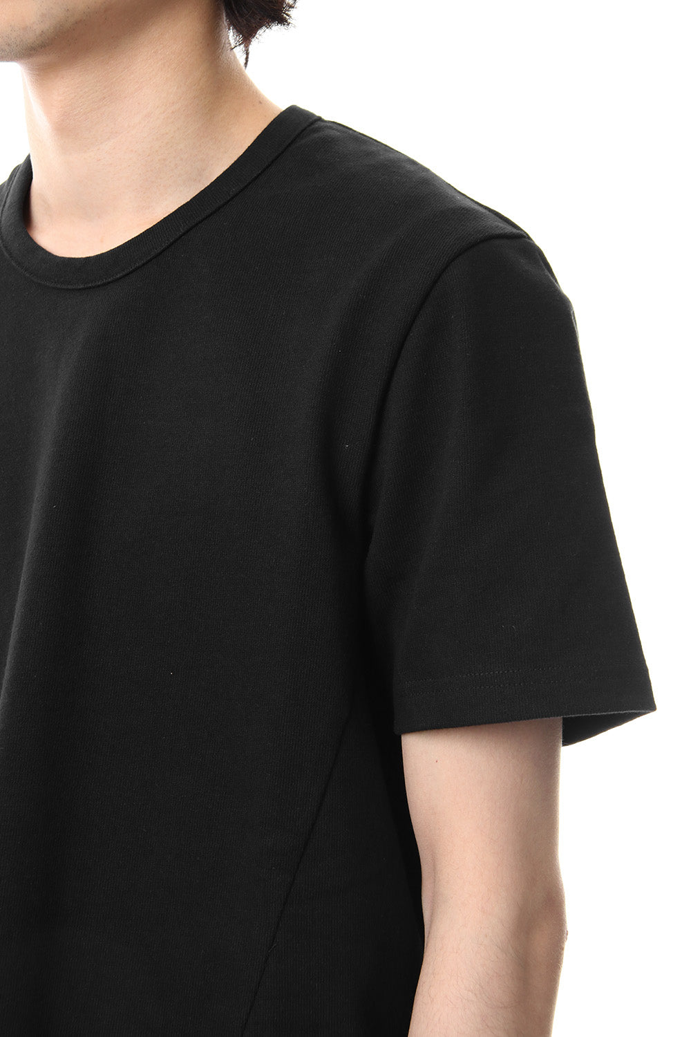 CREW NECK SIDEVENT S/S - Black - CM-1802