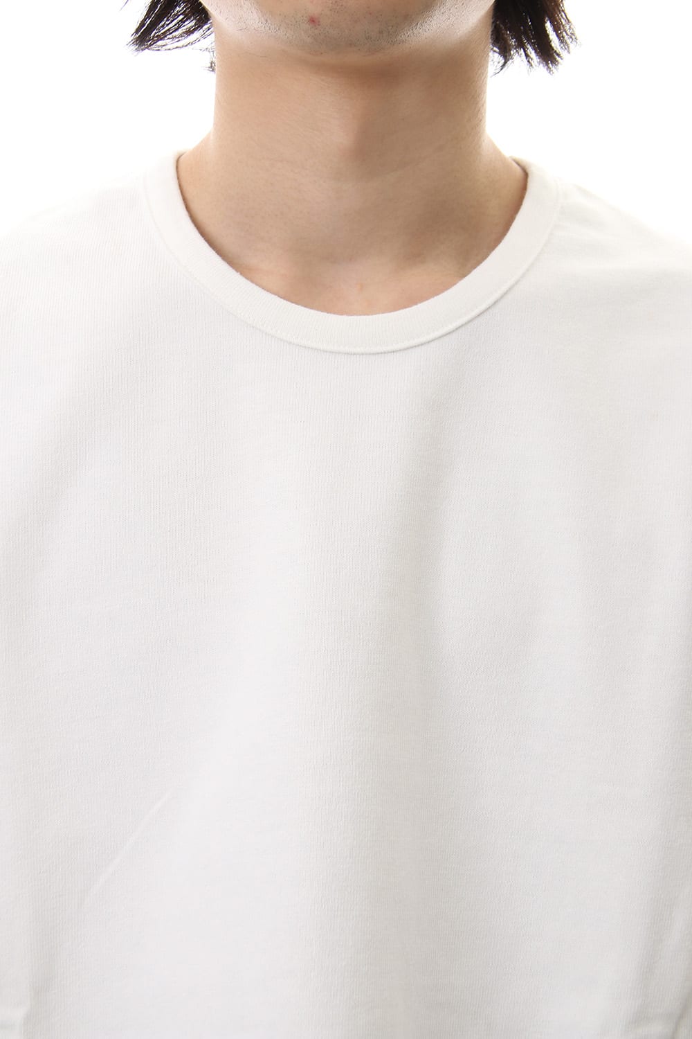 CREW NECK SIDEVENT S/S - White - CM-1802